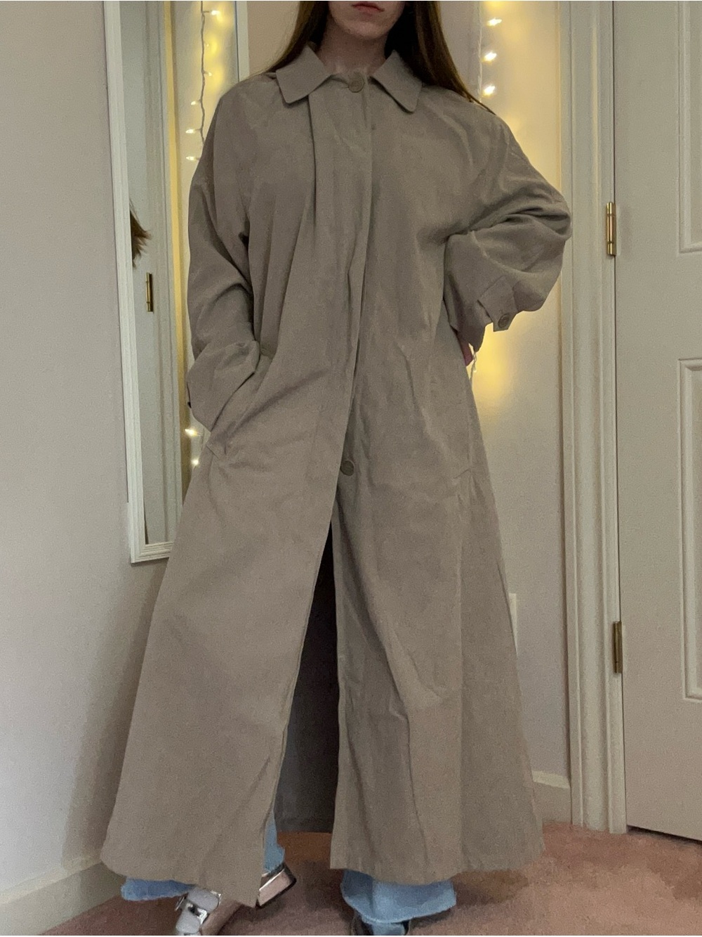 Tan London Fog Trench Coat